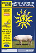 S2 koncentrat za svinje 60 do 100 kg sa 14% proteina S2 koncentrat za svinje 60 do 100 kg sa 14% proteina BRIKET Pakovanje: Brašno 20kg i 40kg, briket 20kg i 40kg